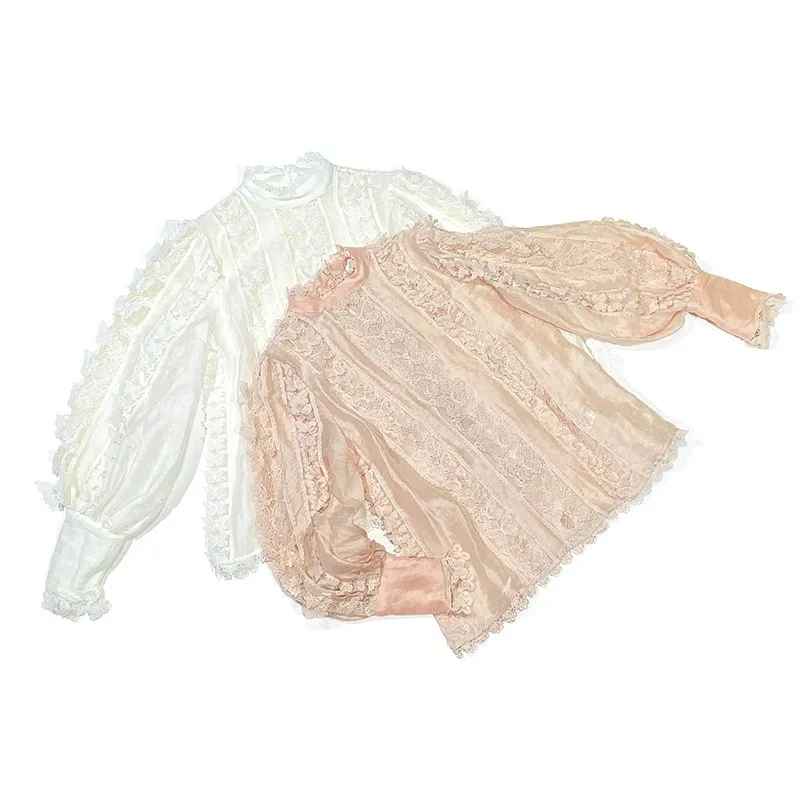 Top Quality Butterfly Appliqued Designer Blosues