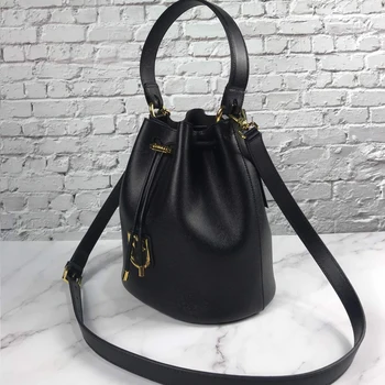 

Bucket Bag Genuine Leather Shoulder Crossbody Bags Ladies Luxury Handbags Designer Famous Brand High Quality Bags For Women 2019