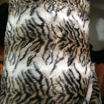

Good quality felt cloth,2cm Tiger print plush faux fur fabric