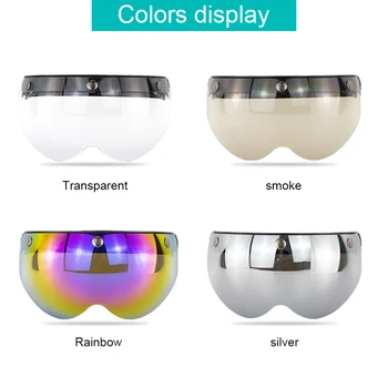 

Bubble Visor Motorbike PC Chopper Lens casco capacete moto Open Face Bubble visor lens Bv06 Motorcycle Helmet Visor Half Face