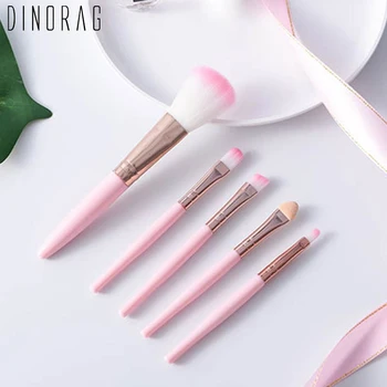 

Dinorag 5 Pcs Makeup Brush For Beginners Soft Make Up Brushes Foundation Powder Blush Eyeshadow Cosmetic Makeup Tools