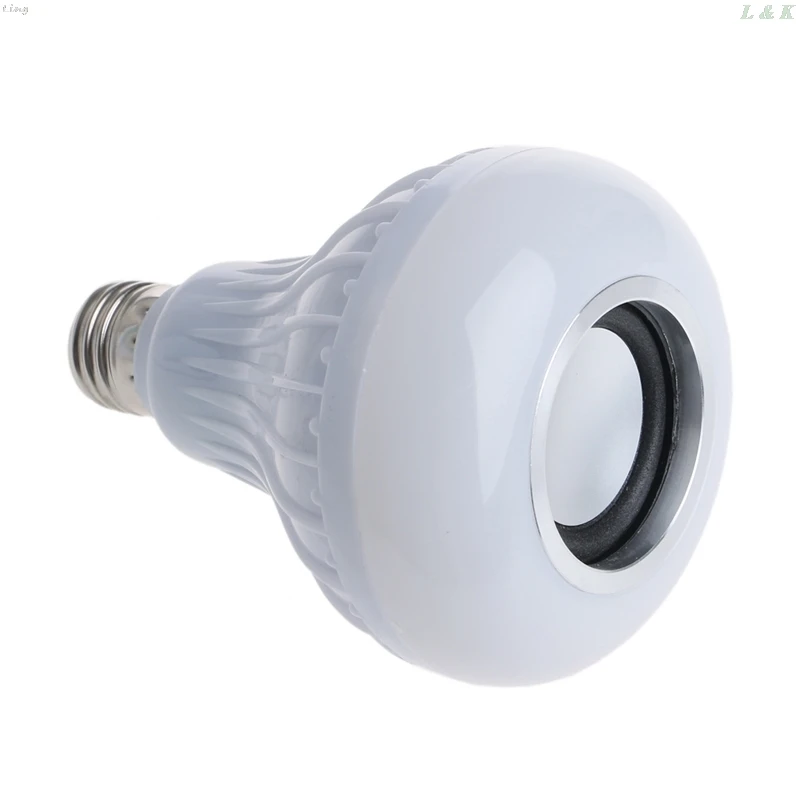 Беспроводной Bluetooth динамик лампа E27 светодиодный RGB светильник музыка игра AC 90 265V
