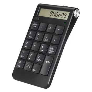 

Mini Digital Display Rechargeable Numeric Keypad 2.4G Wireless Mini Numpad Numeric Keypad Waterproof Keyboard for Laptop Tablet