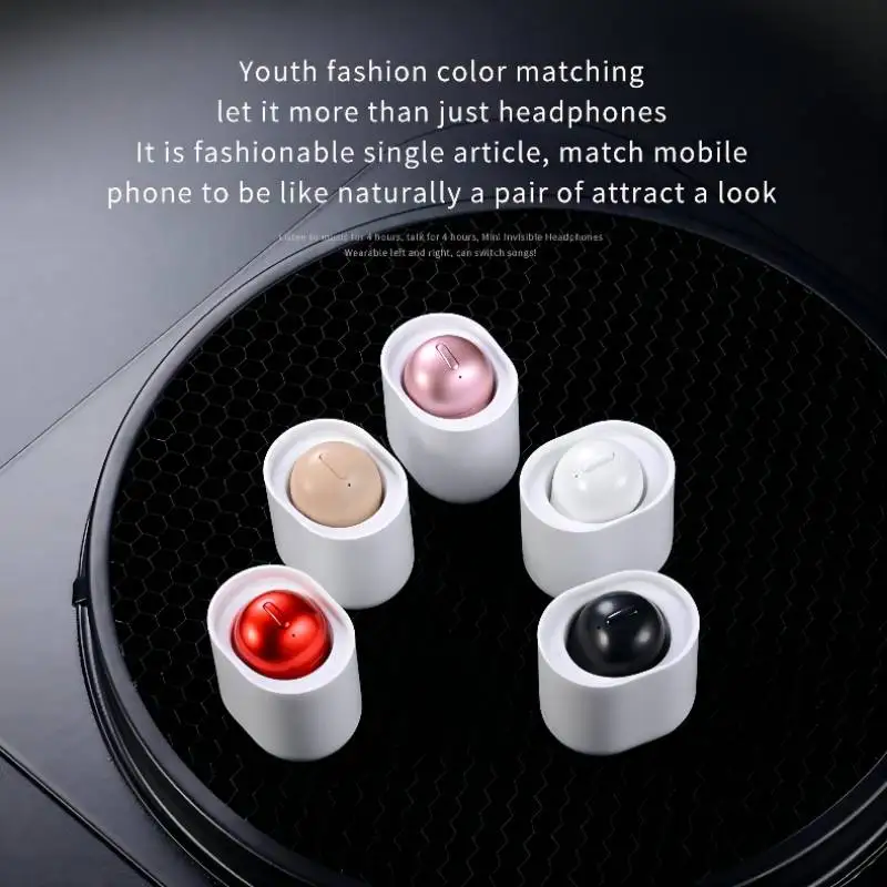 Ultra Small Mini Bluetooth Wireless Earphone Invisible Hidden Micro New Cute Hign Quality Portable Headset Waterproof