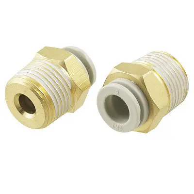 

10 Pcs Push in to Connect Pneumatic Straight Fitting 3/8" PT x 5/16