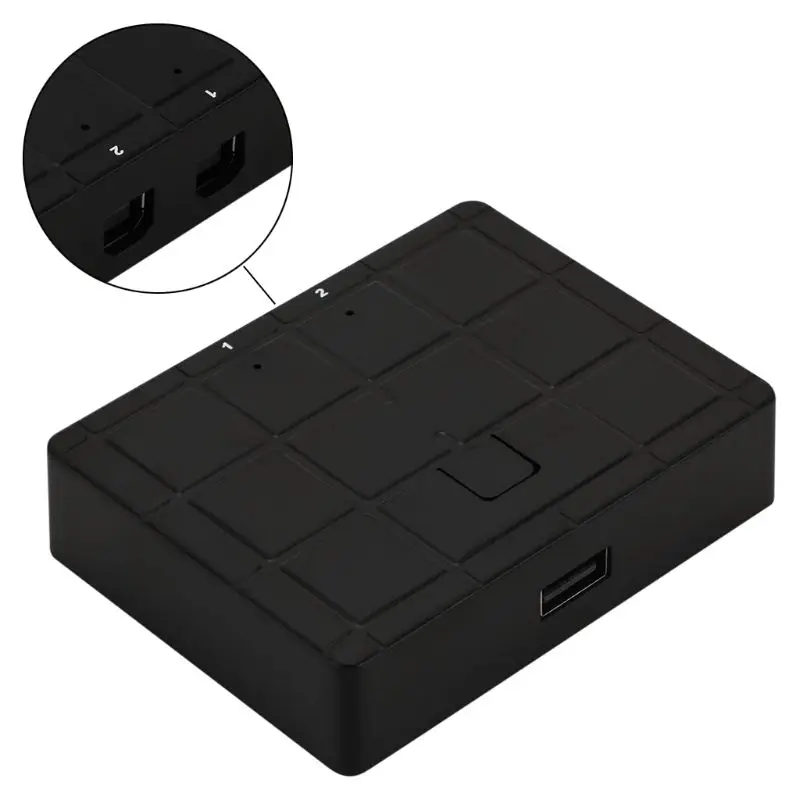USB 2 0 концентратор 2In1Out Автоматический коммутатор сплиттер конвертер для ПК
