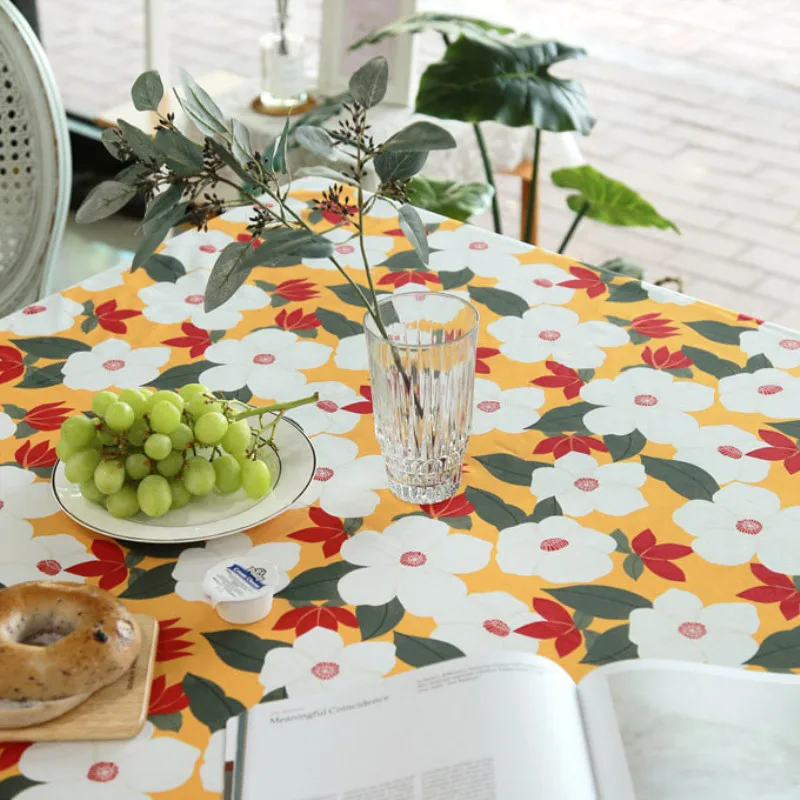 Половина ярда импорт простая хлопковая ткань желтый низ с цветочным принтом ручной работы DIY одежды платье Детская ткань хлопок T787