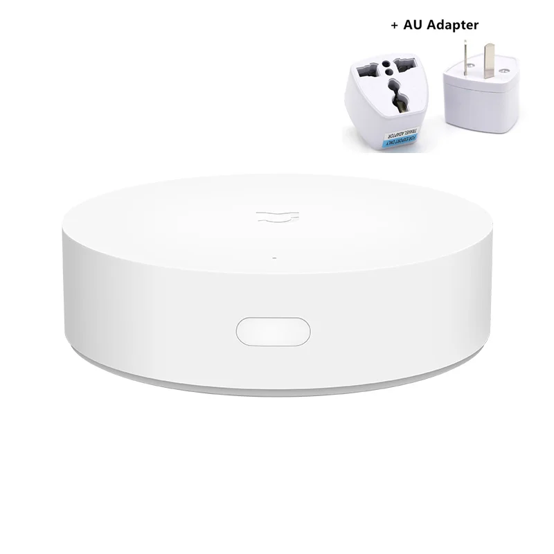 Add AU Adapter Mijia многомодовый умный шлюз ZigBee wifi Bluetooth сетчатый концентратор голосовой пульт дистанционного управления для Xiaomi умный дом приложение Mihome/Apple Homekit - Цвет: Add AU Adapter
