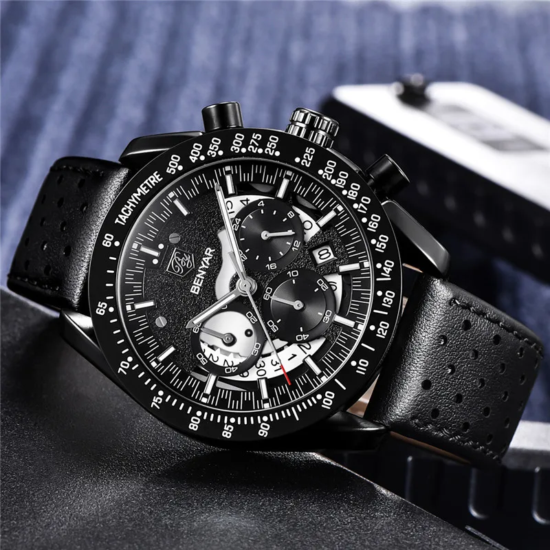 BENYAR Top Marke Luxus Uhr Männer Sport Quarz Männlichen