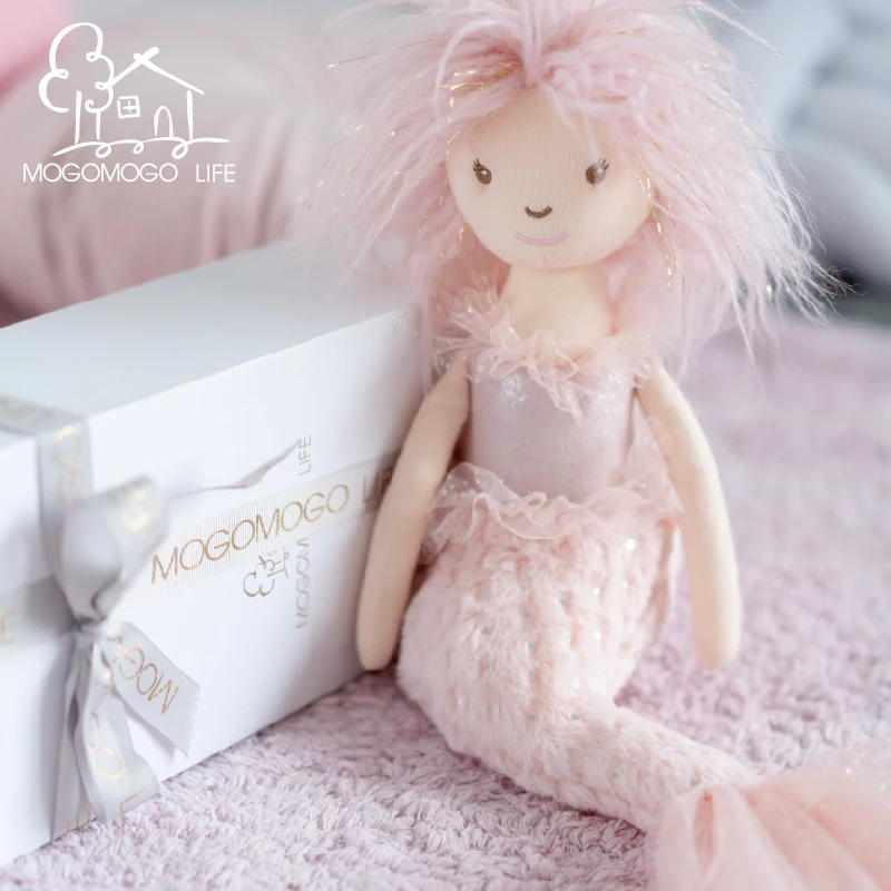 Luxury Plush Toys Ballerina Mermaid Doll For Girls Cute Stuffed Animals for Kids For Baby MOGO Sweet Birthday Princess