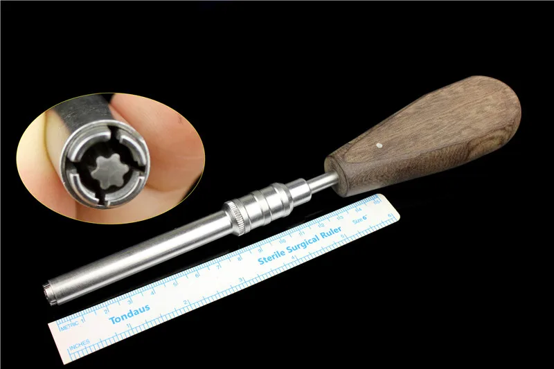 정형 외과 악기 의료 크로스 매화 벚꽃 Quincunx 육각 슬리브 드라이버 뼈 나사 홀더 네일 screwdevice 자동 잠금