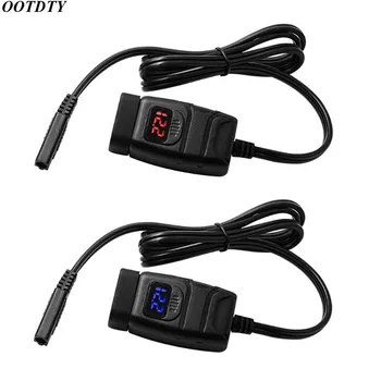 

12V SAE To USB Adapter with Voltmeter ON OFF Switch Motorcycle Quick Disconnect Plug with Waterproof Dual QC3.0 USB Fast Charger