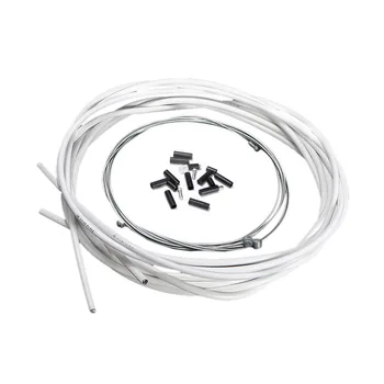 

Bike Bicycle Complete Front & Rear Inner Outer Wire Gear Brake Cable Set - White