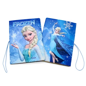 

High Quality Frozen Anna and Elsa Princess Passport Cover Case Card ID Holders 3D Design Cartoon Travel Leather Passport Holder