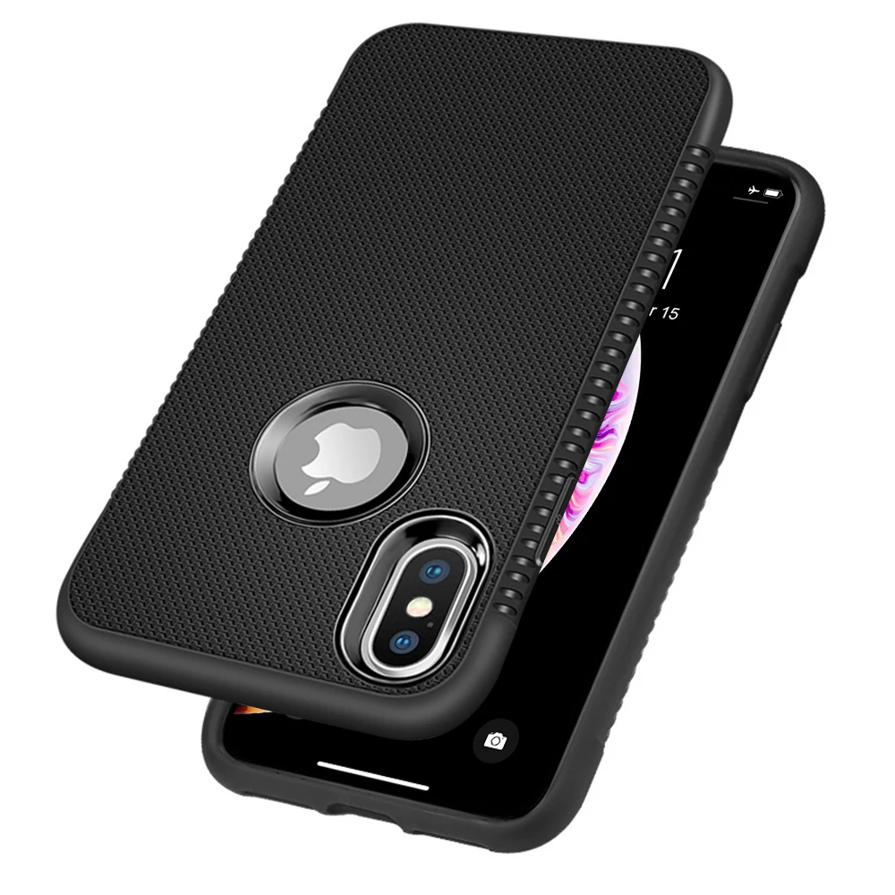 

L-FADNUT Comfortable Vintage Phone Case For iPhone X Xr Xs Max Shockproof Business Bumper For 6 6S 7 8 Plus 5 5S SE Slim Cover