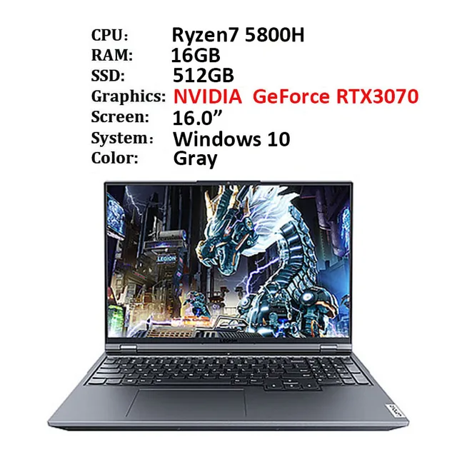 Professional Lenovo Legion R9000P 2021 e-sports 16inch Gaming