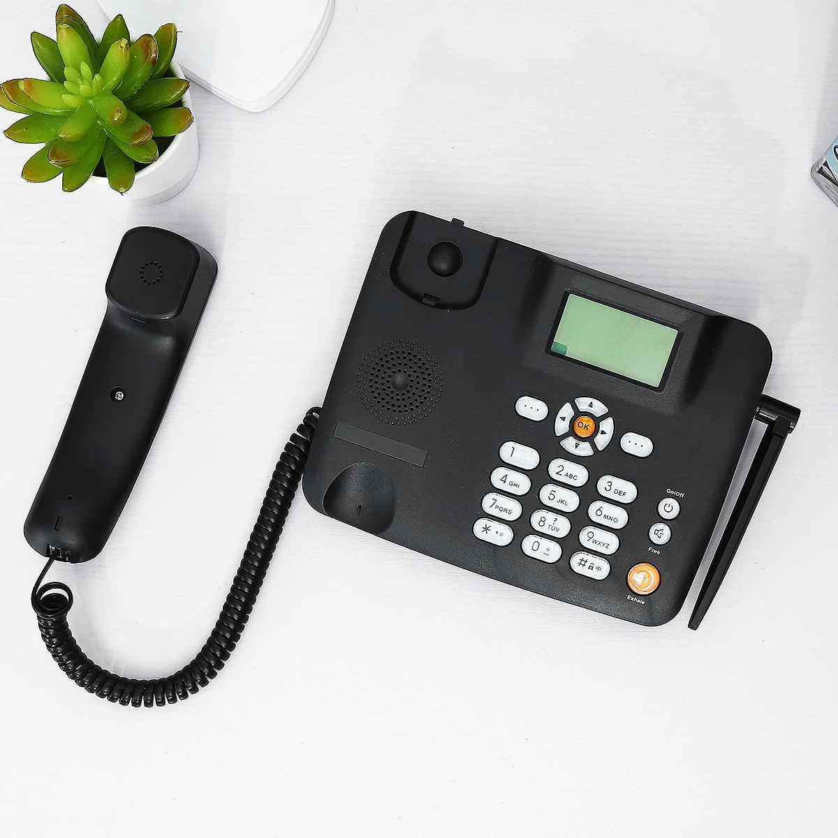 Portable Wireless Cordless Telephone Gsm Desk Phone Sim Card