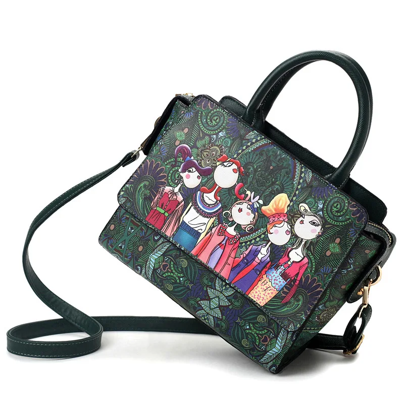 

Women Shoulder Bag Green Colors Fashion Handbags Brand Small PU Leather Crossbody Bags For Women Vintage bolso mujer sac main