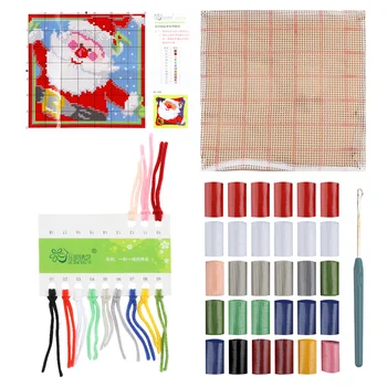 

1 Set DIY Christmas Cross Stitch Kits for Sewing Christmas Throw Pillow Cover