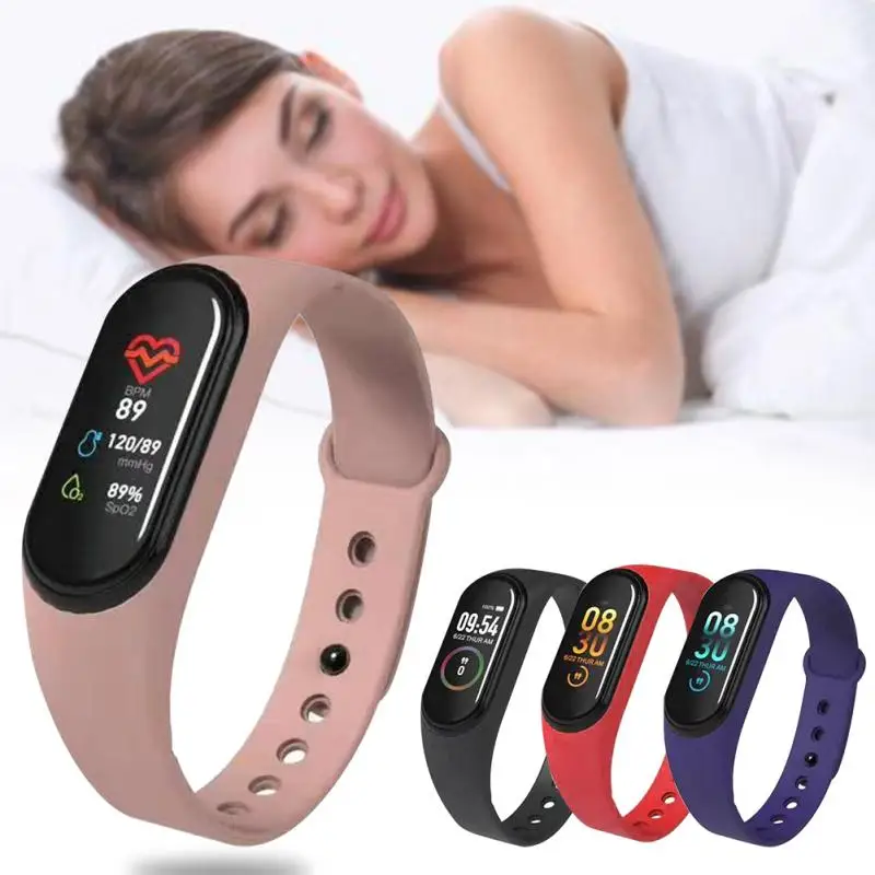 

Smart Watch Men M4 Fitness Bracelet Bluetooth Heart Rate Monitor Women Smart Watch Fitness Tracker SmartWatch