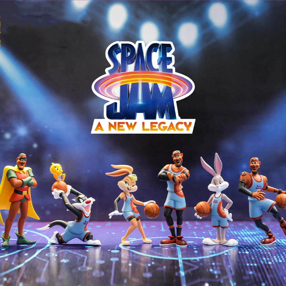 

Space Jam 2 A New Legacy James Action Figures Model Rabbit Duck Blind Box Cartoon Movie Toy Animals Doll Toys Collection Gift