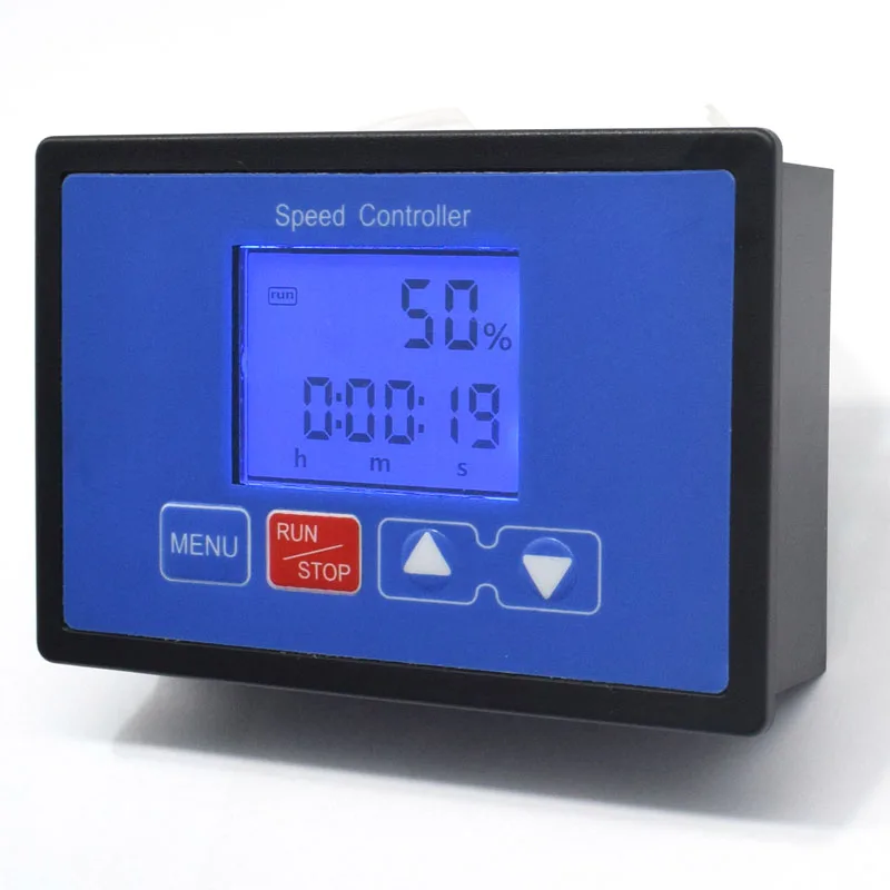 LCD Smart Digital Display 12V 24V 0~ PWM Control DC Motor Speed Controller Adjustable Max 30A Timing Reversible Loop Control