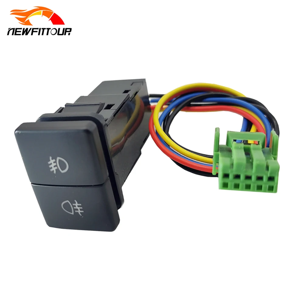 1PC-Dual-Switch-Car-Front-Rear-Fog-Light-Switch-Button-With-Connection ...