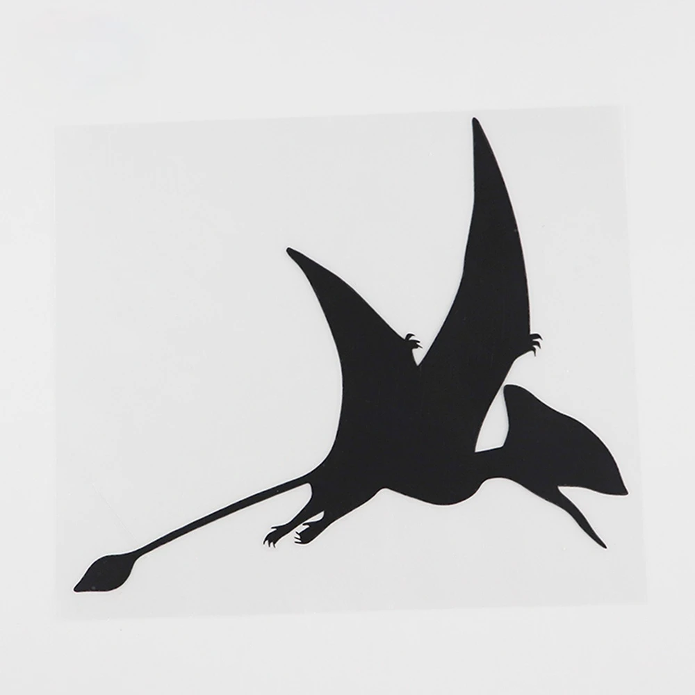 Pegatina de vinilo de Pterodáctilo Flying para coche, silueta de dinosaurio  de dibujos animados, negro/plata, 15,4 cm x 13,3 cm|Pegatinas para coche| -  AliExpress