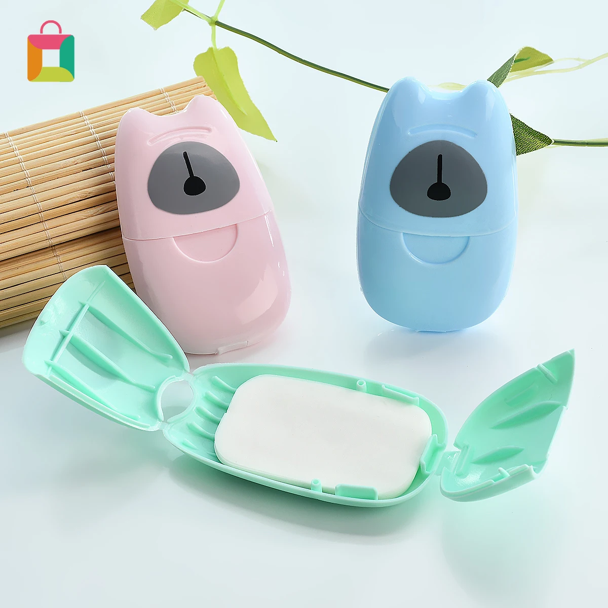 

50Pcs Outdoor Travel Soap Paper Washing Hand Bath Clean Scented Slice Sheets Disposable Box Soap Portable Mini Paper Soap Cozy