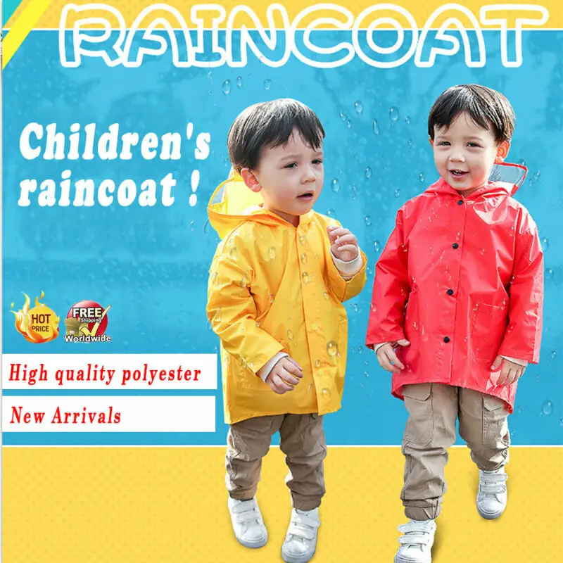 Детский плащ, Забавный динозавр, детская одежда для дождливой погоды, милые Водонепроницаемые дождевые пальто с длинными рукавами для мальчиков и куртки, детская верхняя одежда