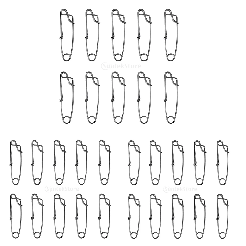 30pcs Stainless Steel Long Line Longline Clip Snap, High Strength Sea Fishing Float Line Connection Tuna Clip