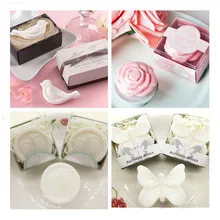 1 шт., мыло ручной работы с розами, птицами, бабочками, для ванны, эфирное масло, свадебные сувениры, вечерние товары для любви, мыльная подарочная коробка