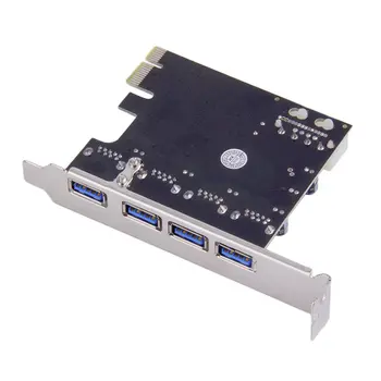 

4Port PCI-E to USB 3.0 HUB PCI Express Expansion Card Adapter 5 Gbps Speed Top For Desktop Computer Components New