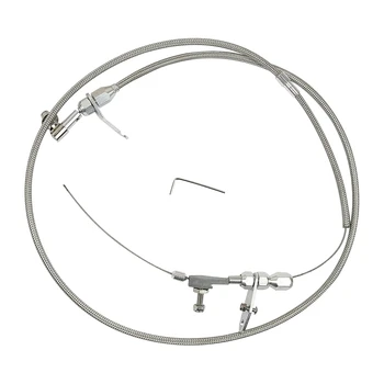 

Stainless Braided Flexible Kick Down Cable Kit Detent for Chrysler Dodge Plymouth 904 Transmission
