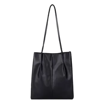 

Large capacity shoulder bag Women's Solid Color Handbag 2PC Fashion Shoulder Bag Fashion Simple Small Bag 1112#C
