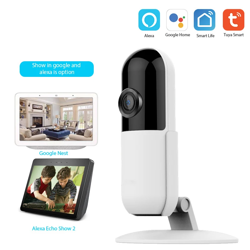 

Tuya Smart Life WiFi IP Camera 1080P Home Security Mini Tuya Camera with Night Vision Infrared Two Way Audio EU Plug