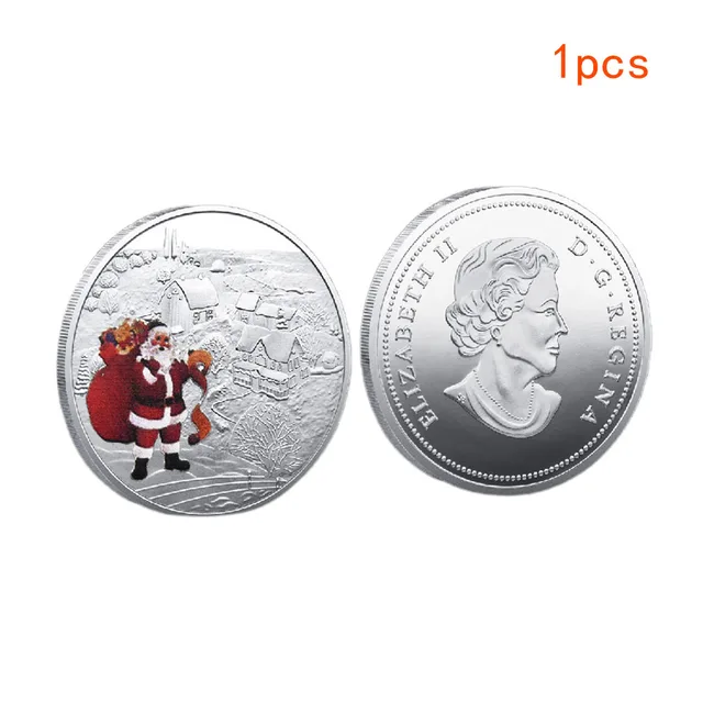 2022 Christmas Silver Coin 2022 1/5Pcs Merry Christmas Collectible Silver Gold Plated Souvenir Coin  Santa Claus Pattern Collection Art Commemorative Coin|Non-Currency Coins| -  Aliexpress