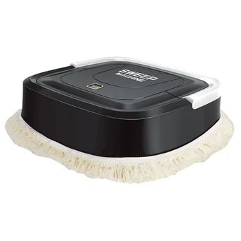 

Black Floor Mopping Robot Durable Portable USB Smart Cleaning Machine Versatile Charging Floor Hair Cleaner