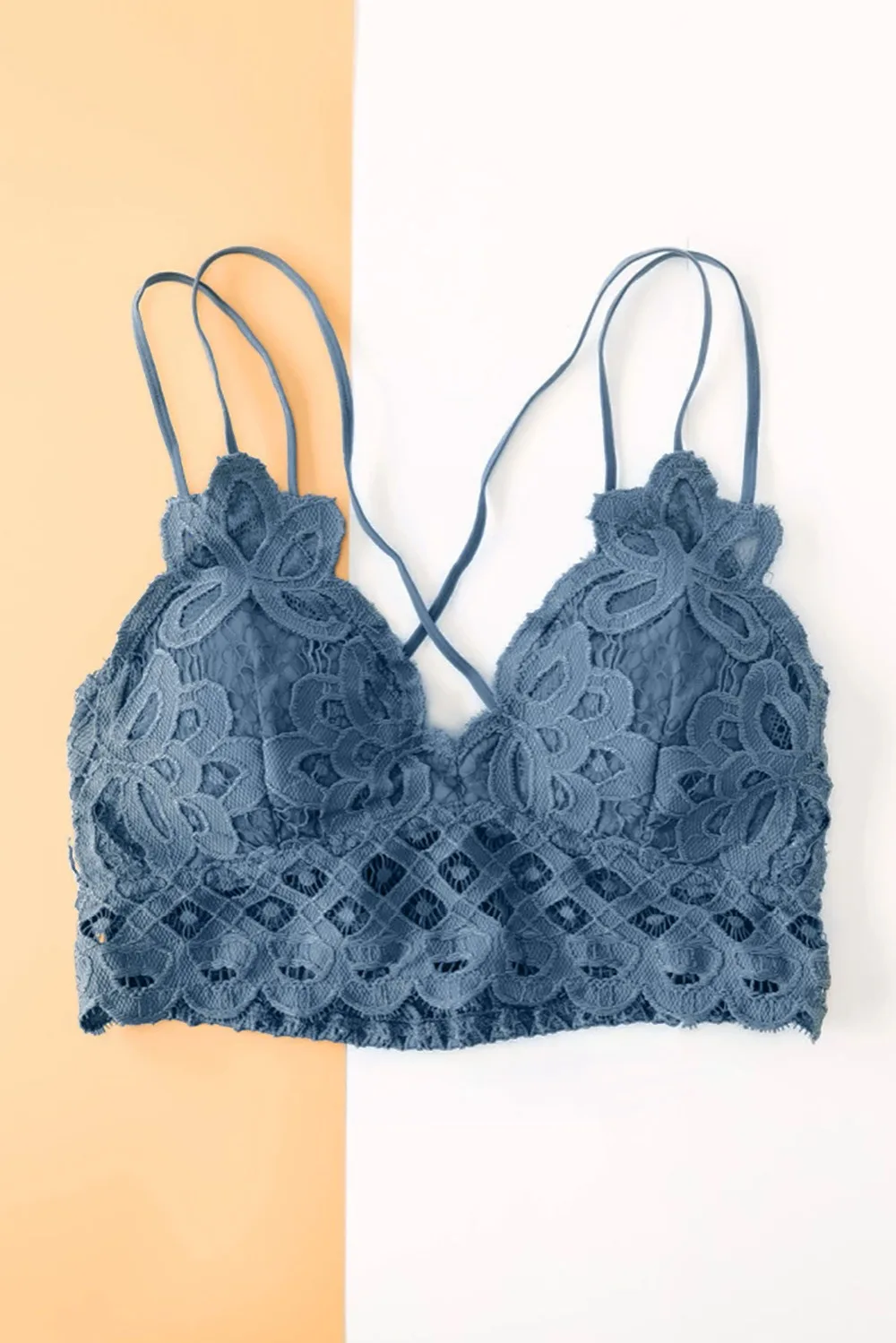 Echoine черный/синий/белый давка на вас Кружева Bralette Женщин Сексуальный V образным вырезом без рукавов назад крест накрест пуловер пляж короткий топ
