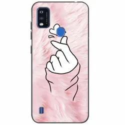 Shockproof Black Soft Silicone Phone Cover with Wolf and Cat Design - Stylish and Durable Protection for ZTE Blade A51 (16)