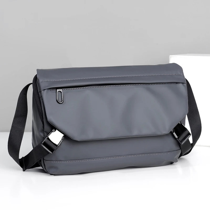 

High Quality Nylon Waterproof Crossbody Bags 2021 New Fashion Unsiex Solid Color Gym Shoulder Bag Casual Travel Big Diagonal Bag