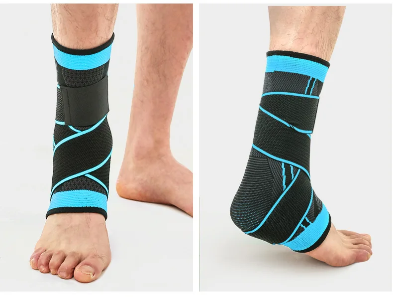 OUTALLIN спортивный Голеностопный эластичный дышащий 3D голеностопный Бандаж с ремнем на лодыжке напорный пояс для баскетбола бадминтона