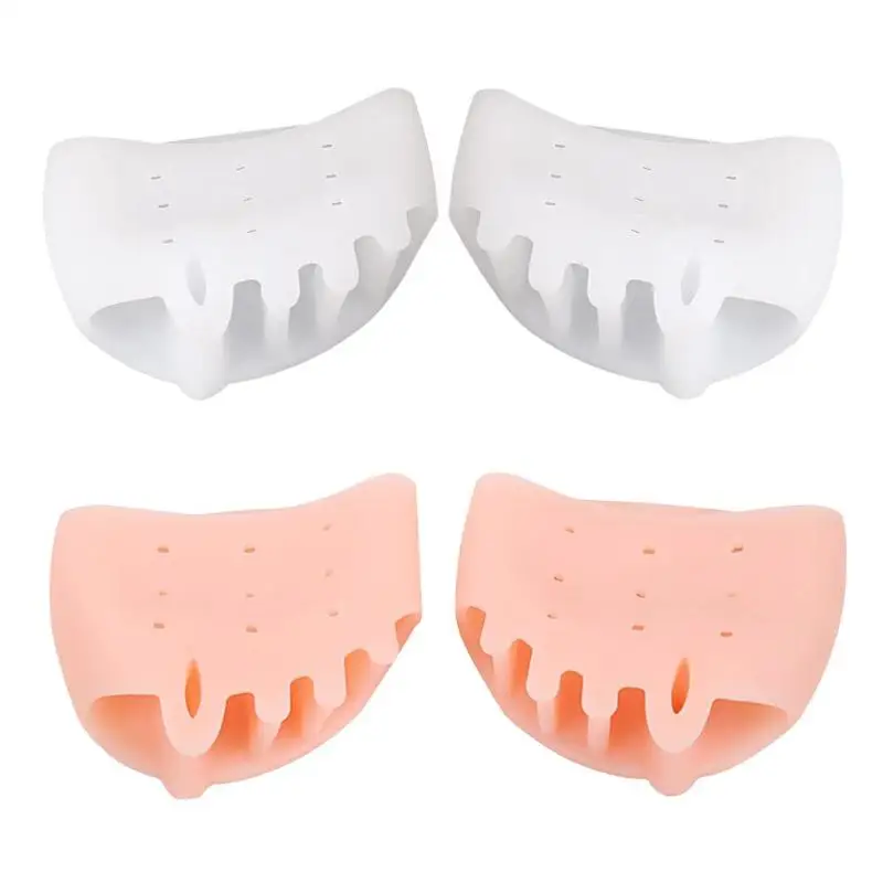 Five Hole Forefoot Pads High-quality Portable Comfortable Silicone Honeycomb Toe Separator Shock Absorber Corrector Cushion