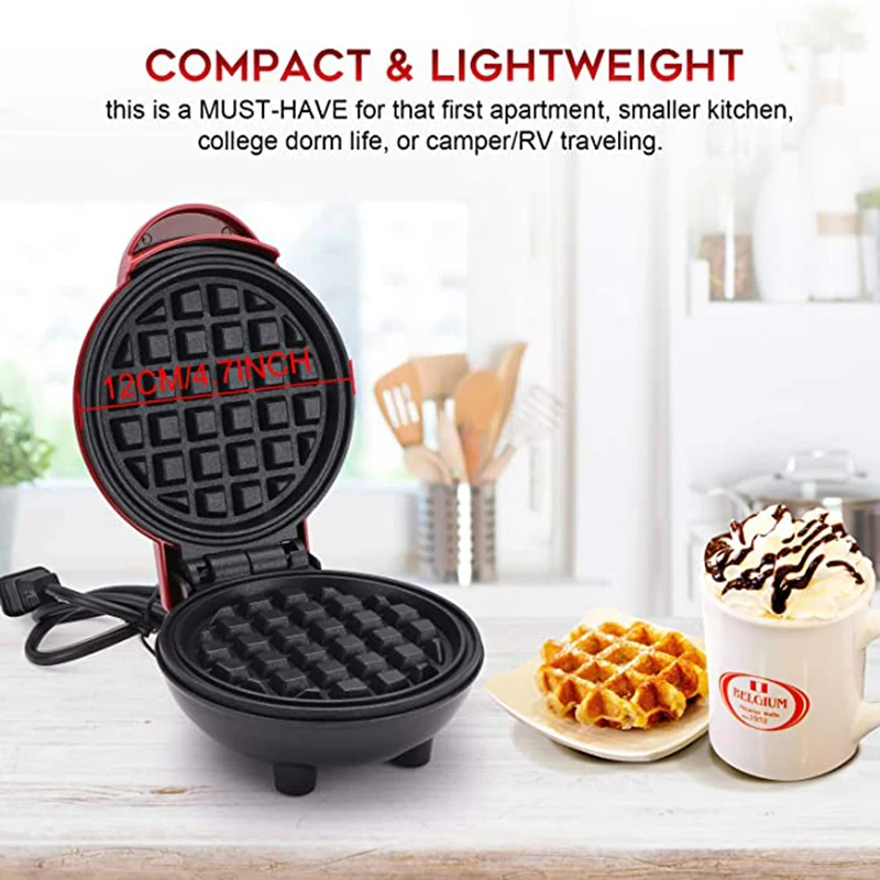 Mini Electric Egg Waffle Maker 220V/110V Sandwich 750W Cooking Appliances Breakfast Iron Gofrera | Бытовая техника
