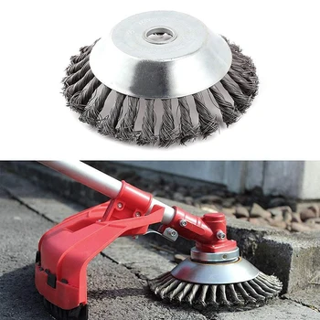 

Break-proof Rounded Edge Weed Trimmer Steel Wire Trimming Edge Head Power Lawn Mower Garden Weed Brush Lawn Mower