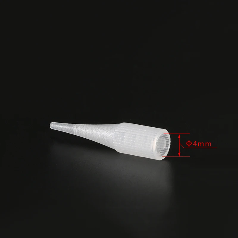 200Pcs 1R Permanent Makeup Needle Tattoo Tips For Permanent Makeup Eyebrow Lip Tattoo Machine Pen Accessories Caps tattoo microblading needles disposable tattoo tips