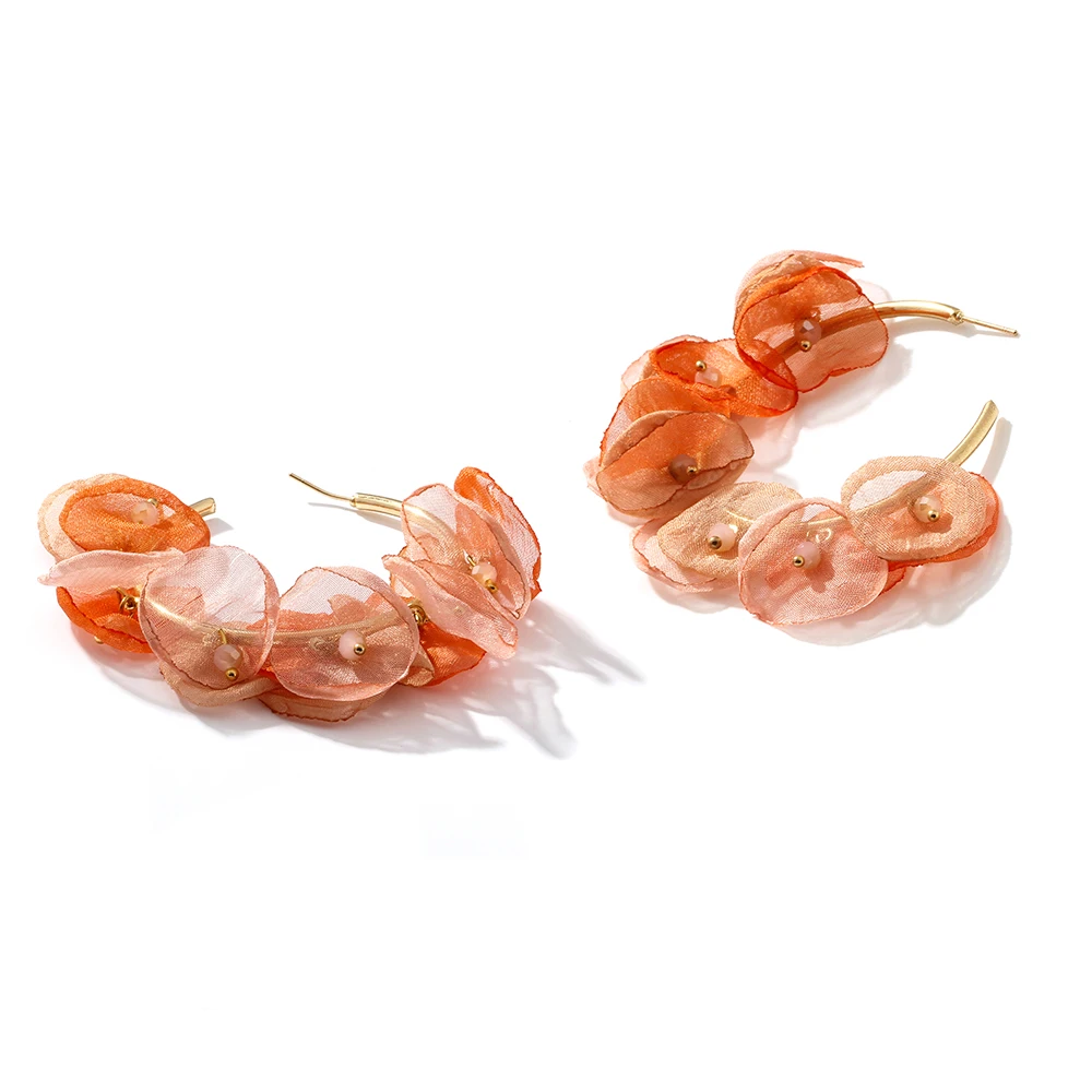 YMYW гиперболические серьги-кольца с кристаллами в виде цветка, большие Модные Винтажные вечерние серьги с розовой нитью, украшения для женщин, подарок