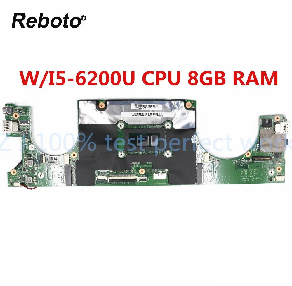 Материнская плата для ноутбука lenovo Ideapad 710S-13ISK 5B20L20717 с I5-6200U процессором 8 Гб оперативной памяти, протестированная Быстрая