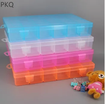 

36 Compartment Storage Box Practical Adjustable Plastic Box Case for Bead Rings Jewelry Display Box Organizer Pill Storage Tool