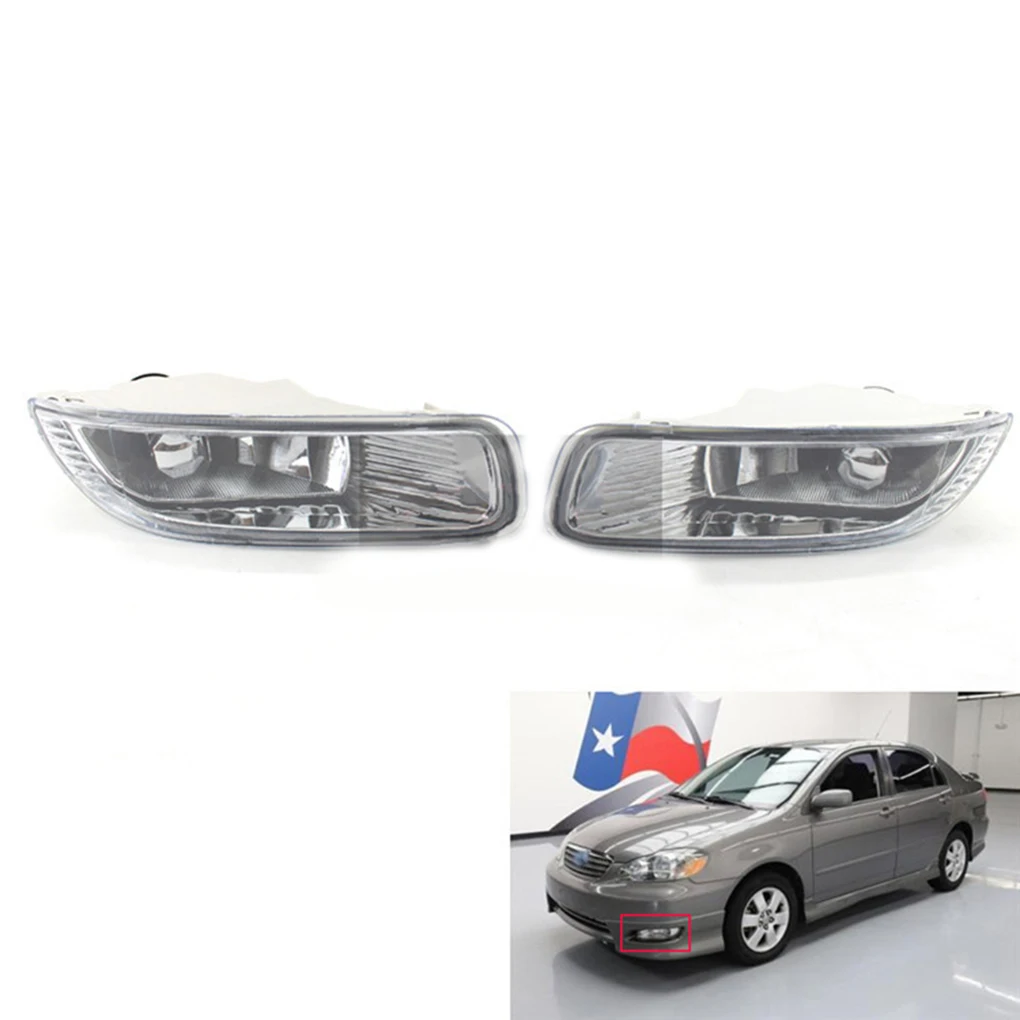 Для Toyota Corolla 2003-2004 передняя левая сторона дальнего света автомобиля прозрачная линза противотуманная фара 8121002060 TO2592107